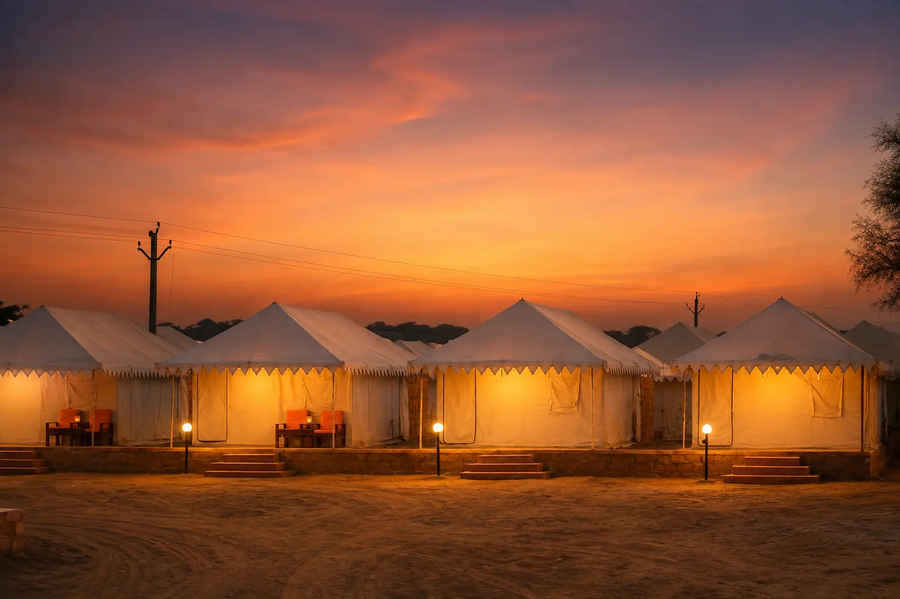 dusk n dunes thar desert camp